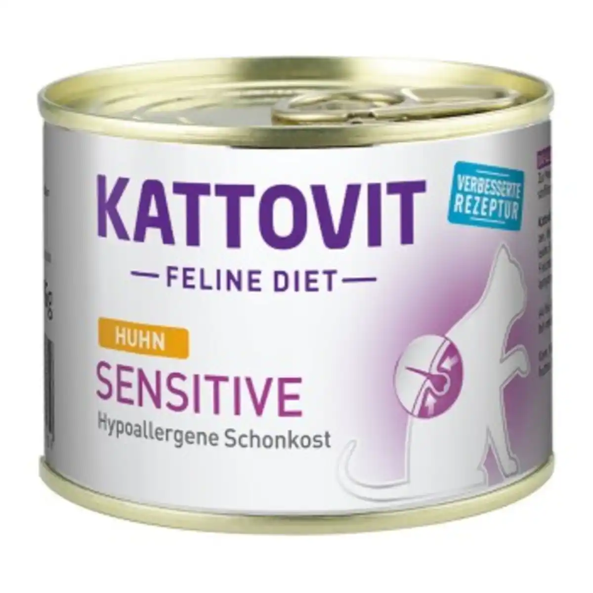 Bild 1 von KATTOVIT Feline Diet Nassfutter Katze Sensitive Adult Huhn 12x185 g