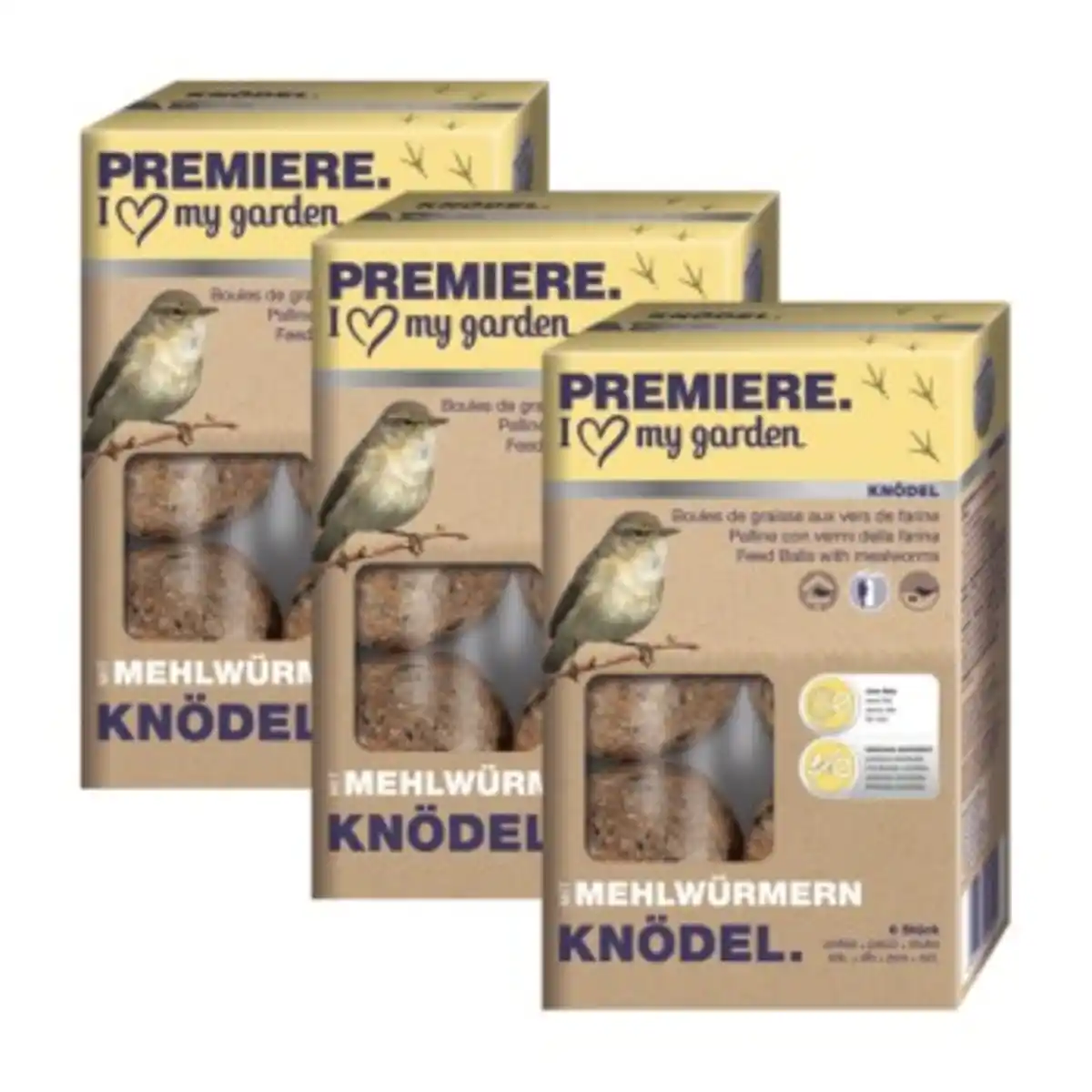 Bild 1 von PREMIERE Knödel mit Mehlwürmern 3x6 Stück