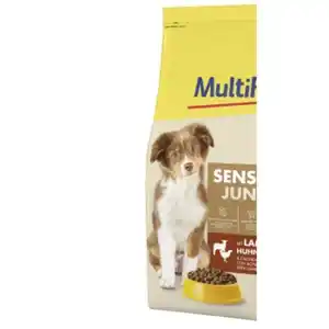 MultiFit Trockenfutter Hund, Junior, Sensitive, mit Lamm, Huhn & Reis 4 kg