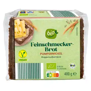 BIO Feinschmeckerbrote 400 g, Pumpernickel