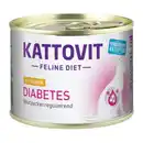 Bild 1 von KATTOVIT Feline Diet Nassfutter Katze Diabetes Adult Huhn 12x185 g