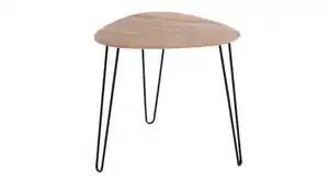 Beistelltisch Eiche dreieckig 40 x 43 cm - BOLOGNA