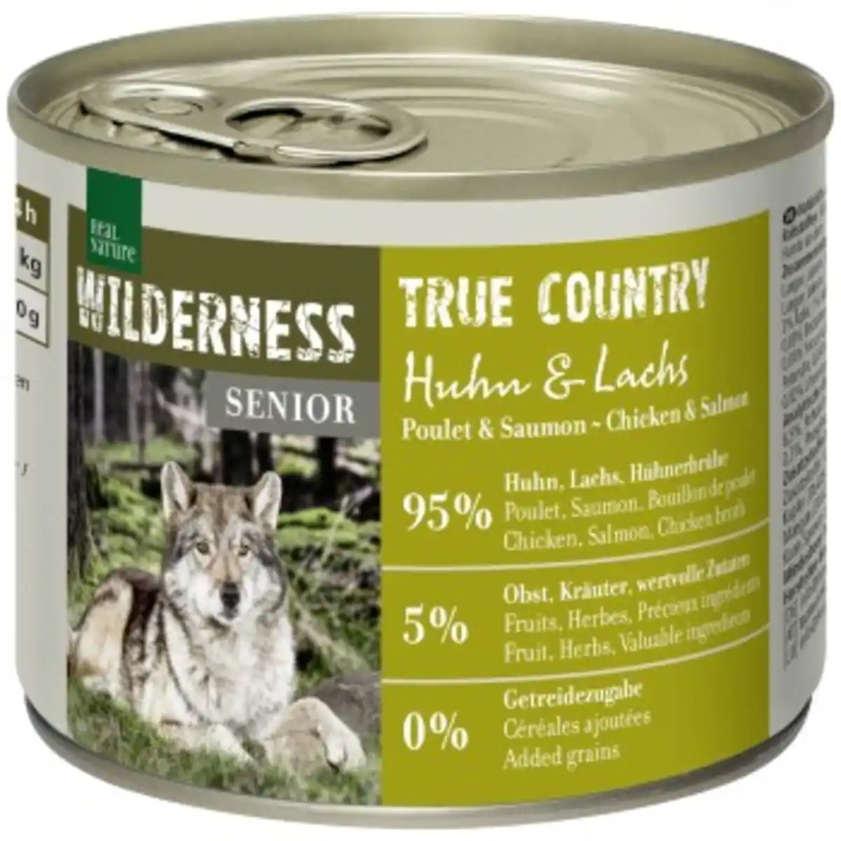 Bild 1 von REAL NATURE WILDERNESS Nassfutter für Hunde Senior True Country, Huhn und Lachs 6x200 g