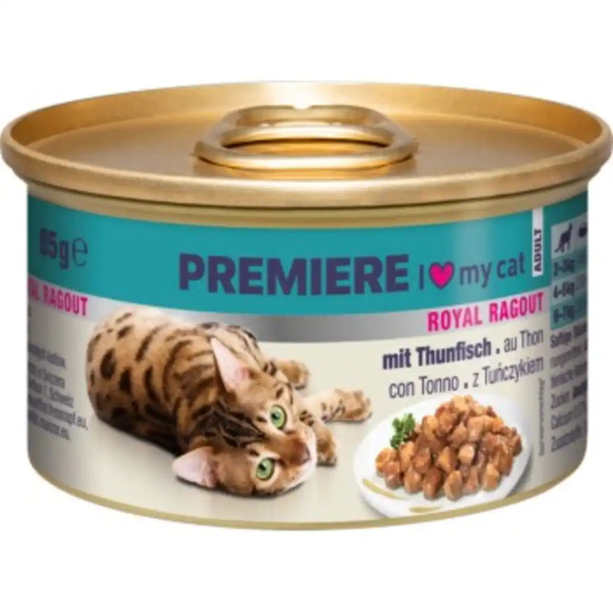 Bild 1 von PREMIERE Royal Ragout Thunfisch 18x85 g