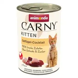 animonda Carny Nassfutter Katze Kitten Geflügel Cocktail 12x400 g