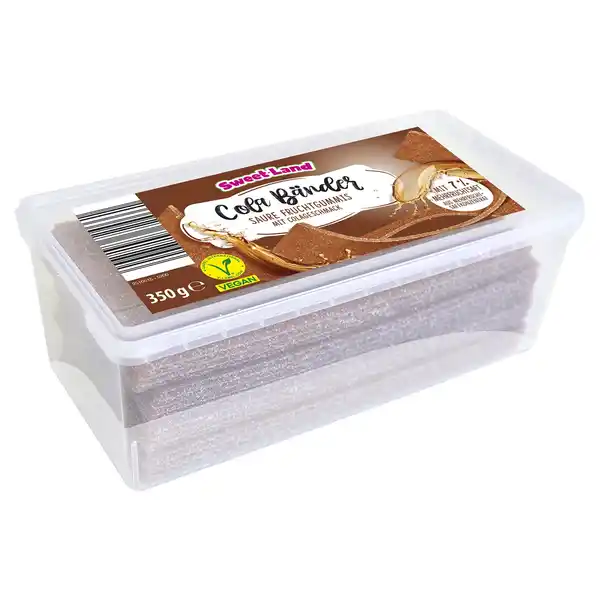 Bild 1 von SWEETLAND Fruchtgummi Bänderschnüre 350 g, Cola