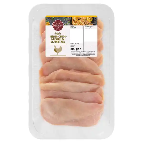 Bild 1 von MEINE METZGEREI Hähnchen Minutenschnitzel 800 g