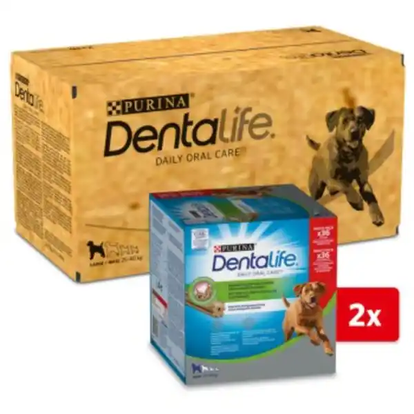 Bild 1 von DentaLife PURINA Hunde Zahnpflege-Snacks Großpackung Maxi, 72x
