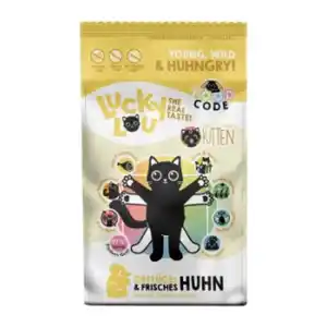 Lucky Lou Food Code Trockenfutter Katze, Kitten, GeflĂĽgel und Huhn 1,7 kg