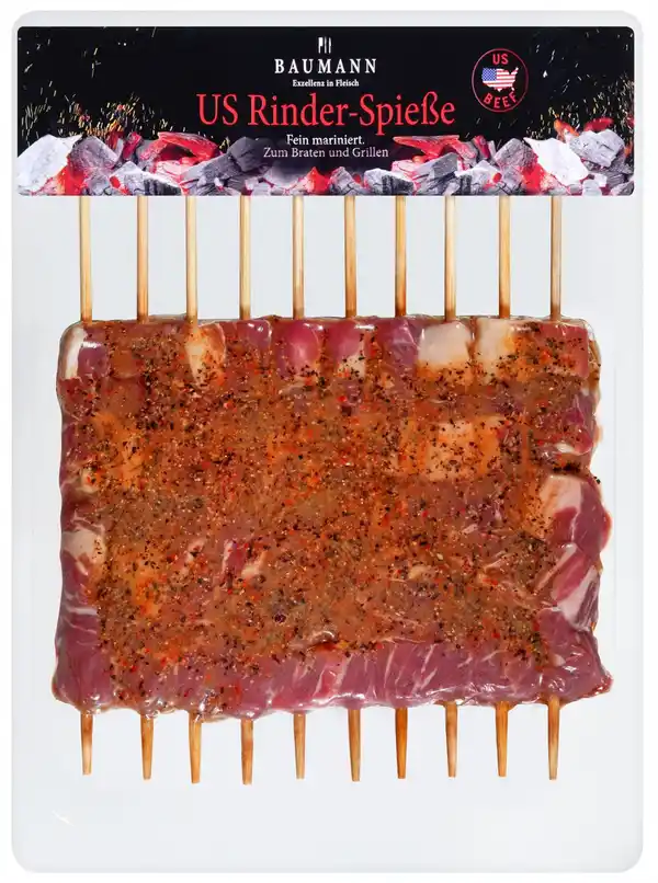 Bild 1 von BAUMANN US-Beef Rinderspieße, kg