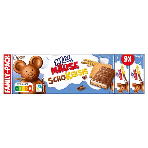 Bild 1 von CHOCEUR Milch Mäuse Keksis 300 g, Milch