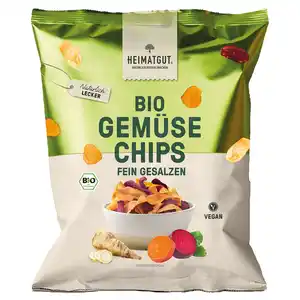 HEIMATGUT Bio Gemüse-/Süßkartoffeln, Salz, Gemüse Chips