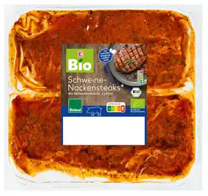 K-BIO Bioland Schweine- Nackensteaks, kg