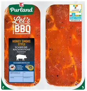 K-PURLAND Schweinenackensteak Honey Smoke Style, 750-g-Packg.