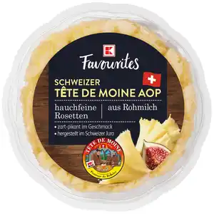 K-FAVOURITES Tête de Moine AOP Rosetten, 100-g-Packg.