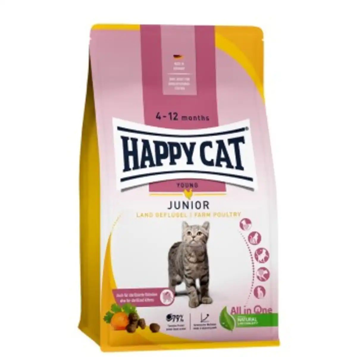 Bild 1 von HAPPY CAT Young Trockenfutter Katze Junior, Land-Geflügel 1,3 kg