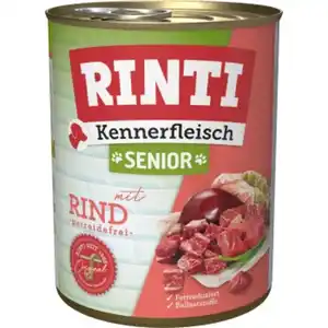 RINTI Kennerfleisch Nassfutter Hund, Senior, Dose Rind 24x800 g