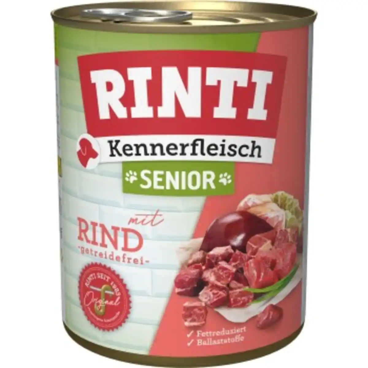 Bild 1 von RINTI Kennerfleisch Nassfutter Hund, Senior, Dose Rind 24x800 g