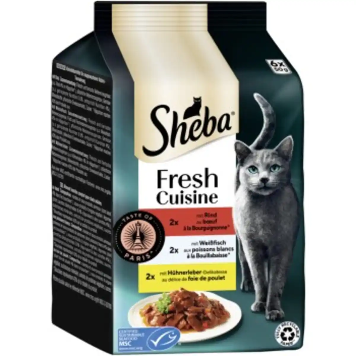 Bild 1 von Sheba Fresh Cuisine Nassfutter Katze Adult, Multipack 36x50 g Taste of Paris