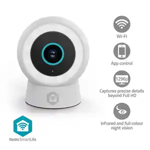 Nedis SmartLife Außenkamera 3MP Full HD 1296p