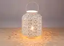 Bild 1 von Metall-Laterne Oriental 18x25cm Antik-Weiß