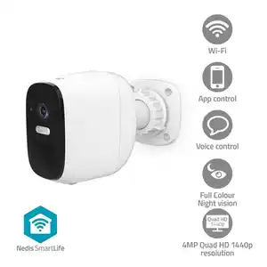 Nedis SmartLife Außenkamera 4MP Quad HD 1440p