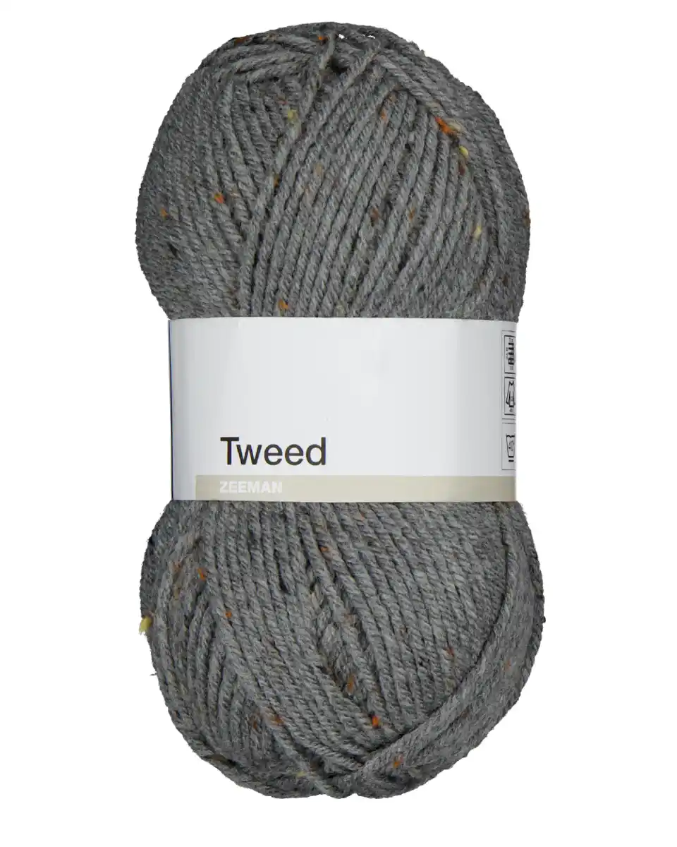Bild 1 von Tweed Strickgarn - Grau, Grau, 100 g