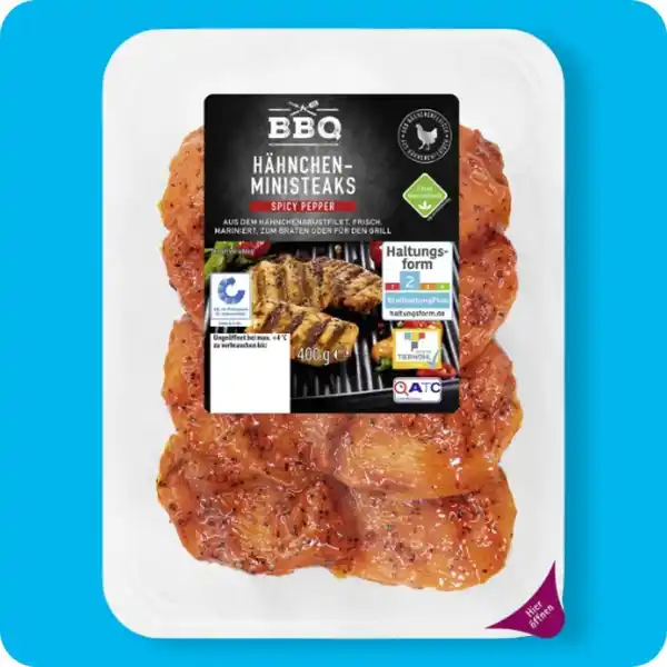 Bild 1 von BBQ Hähnchen-Ministeaks, Spicy Pepper oder Italienische Kräuter