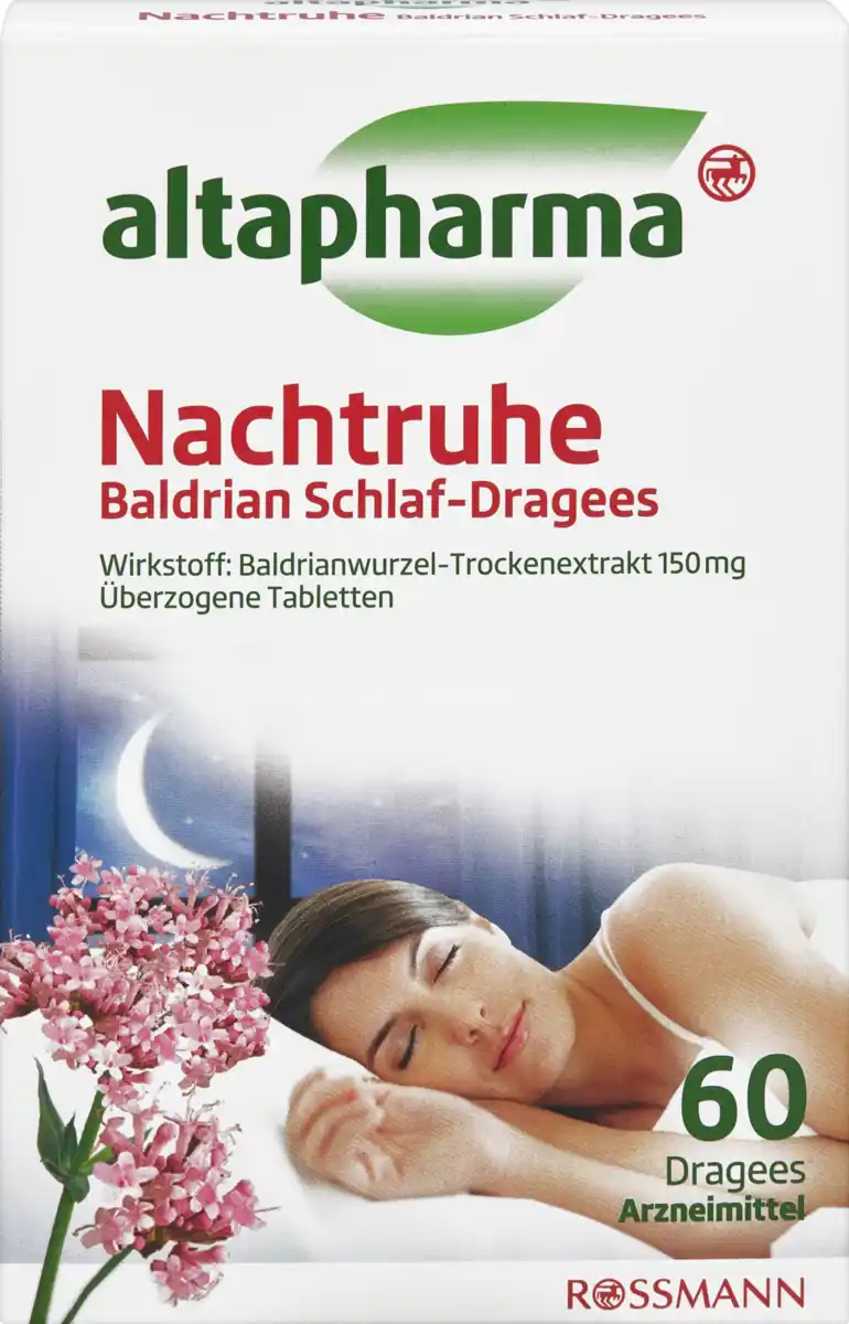 Bild 1 von altapharma altapharma Nachtruhe Baldrian Schlaf-Dragees