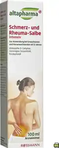 altapharma ALTAPHARMA SCHMERZ- & RHEUMA-SALBE, 100 ml