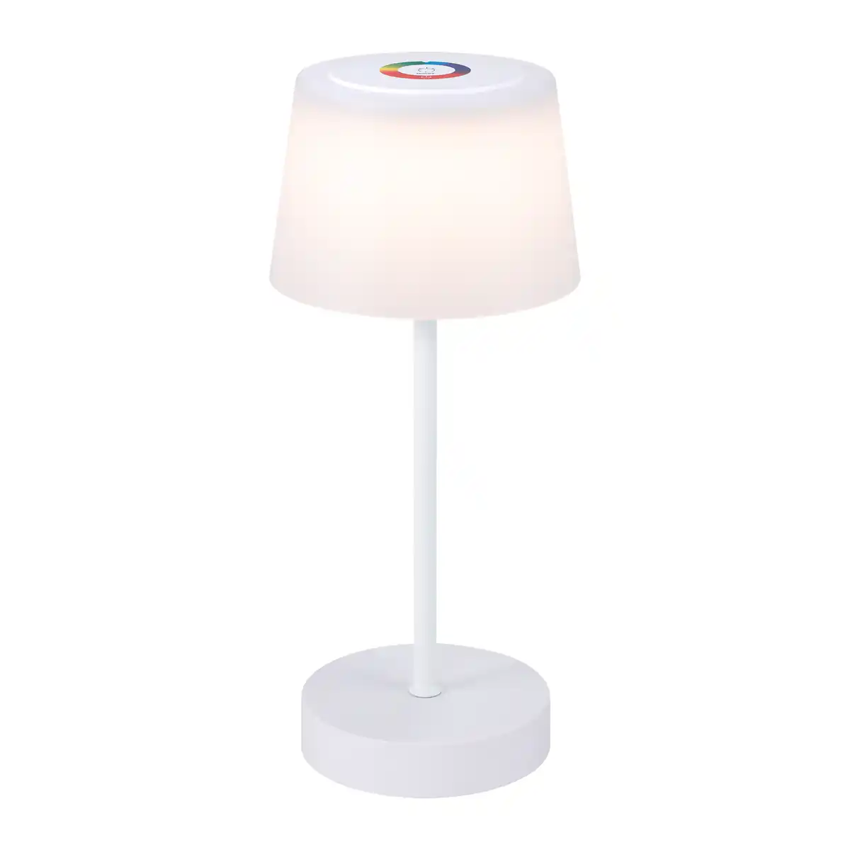 Bild 1 von toom Akku-LED-Tischleuchte 'Leano' weiß mit Farbwechsel, USB-Ladekabel Ø 12,8 x 30,5 cm