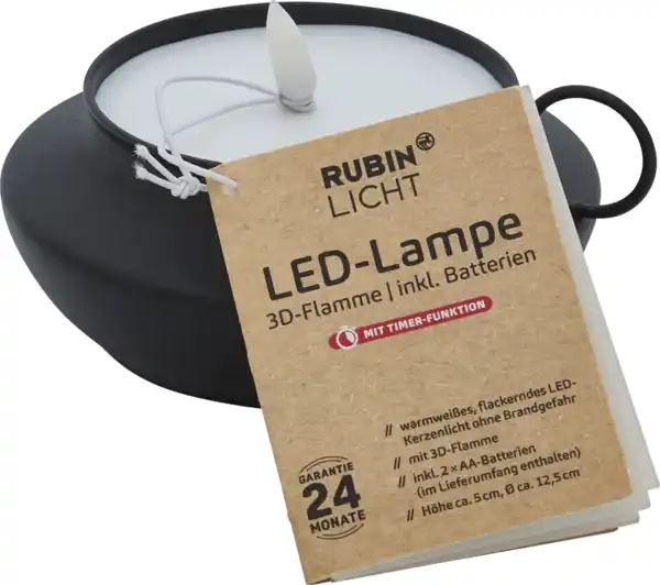 Bild 1 von IDEENWELT LED Lampe 3D flamme schwarz