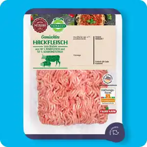 FAIR & GUT Gemischtes Hackfleisch, Aus Rind- und Schweinefleisch