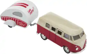 IDEENWELT Autoset Volkswagen T1 mit Caravan, 2er-Set