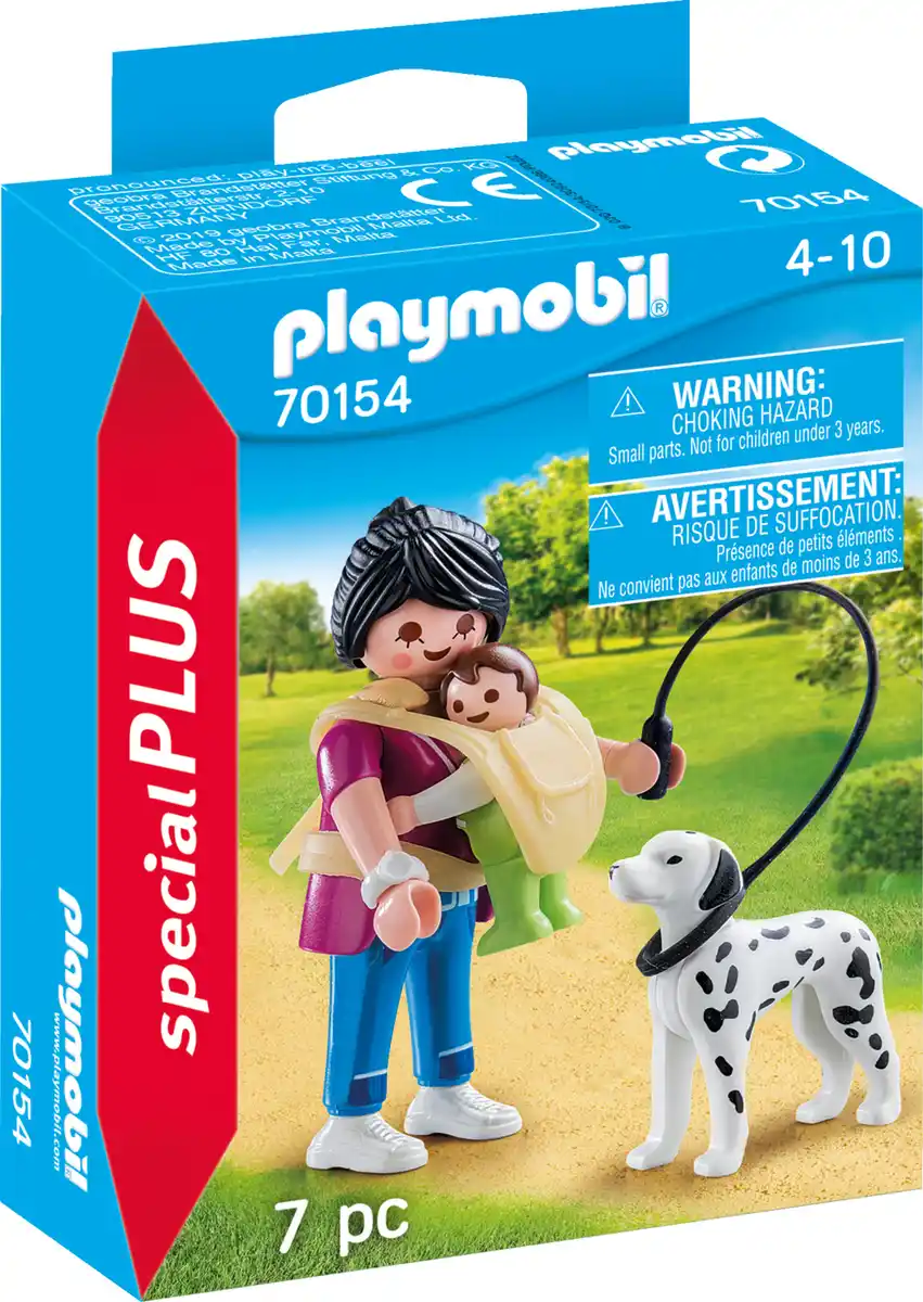 Bild 1 von Playmobil Mama mit Baby und Hund 70154