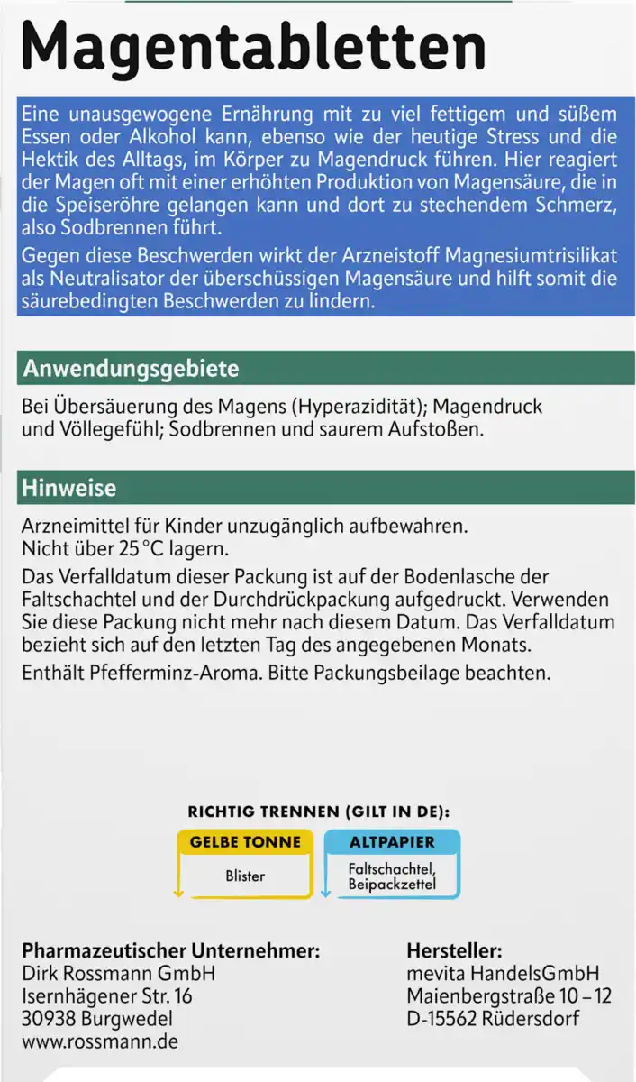 Bild 4 von altapharma altapharma Magentabletten