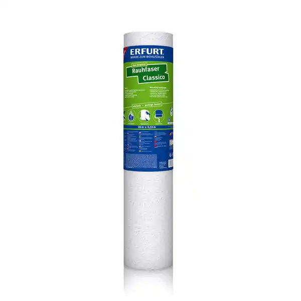 Bild 1 von Erfurt Rauhfasertapete 'Classico' weiß 0,53 x 20 m