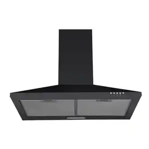 Respekta Kaminhaube 'Karena' schwarz matt Metall pulverbeschichtet 60 cm