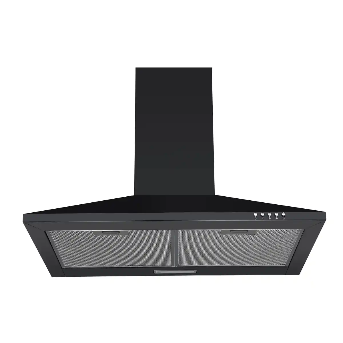 Bild 1 von Respekta Kaminhaube 'Karena' schwarz matt Metall pulverbeschichtet 60 cm