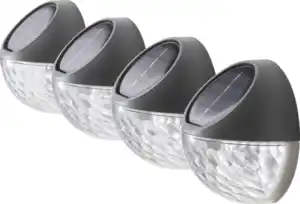 IDEENWELT Solar-Wandleuchten, 4er-Set