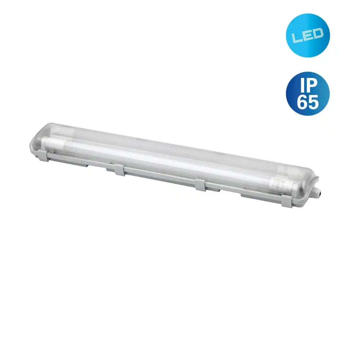 Bild 1 von LED Feuchtraumleuchte Pipe 2-flammig 120 cm 18 W, G13, 1800 lm, IP 65, weiß