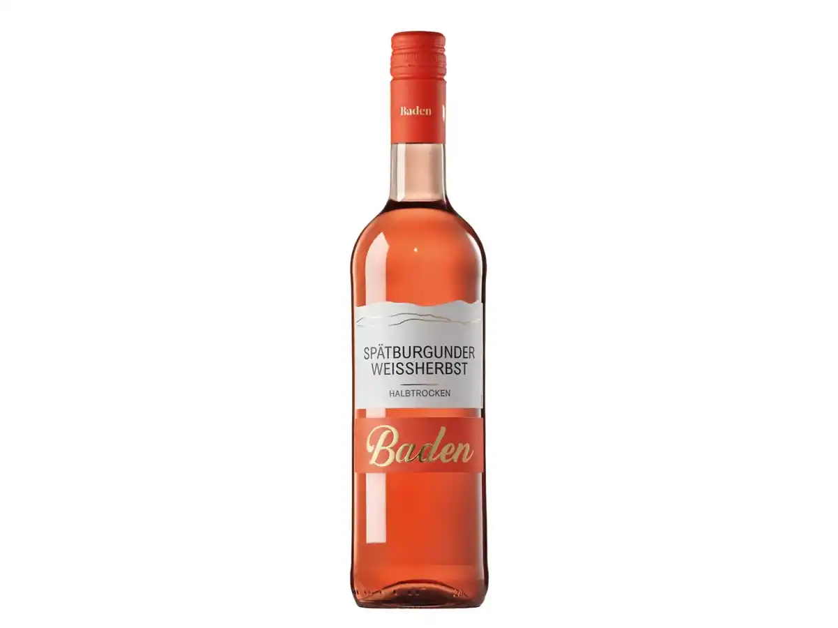 Bild 1 von Spätburgunder Weißherbst Baden QbA, Roséwein, halbtrocken