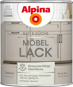 Alpina Möbellack fĂŒr KĂŒche & Badezimmer Treibholz 750 ml