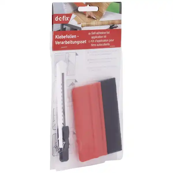 Bild 2 von Verarbeitungsset, für Klebefolien, 2-teilig: Rakel und Cuttermesser