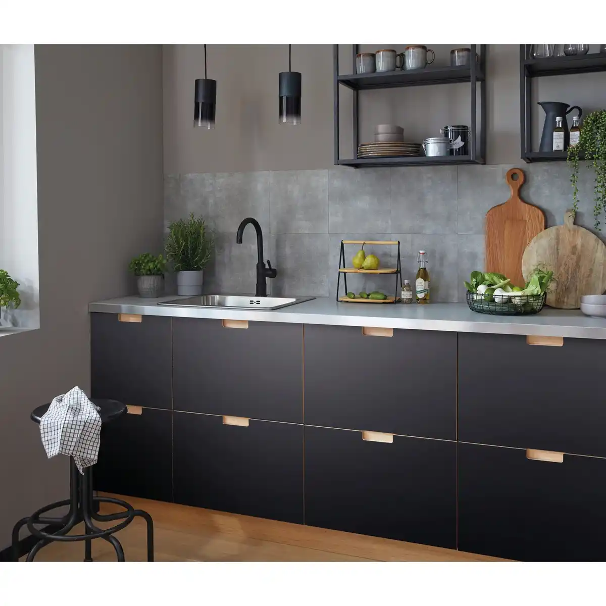 Bild 3 von Dekorfolie »Eco Line«, 67,5 x 150 cm (LxB), Matt black