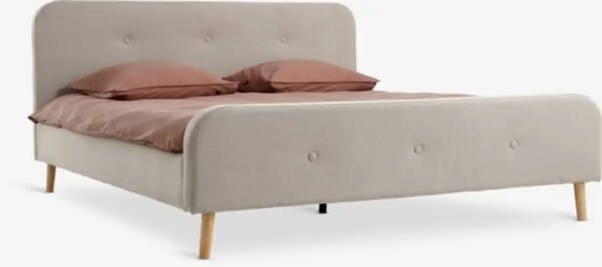 Bild 1 von Bettgestell KONGSBERG 180x200 Stoff beige