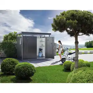 BIOHORT Gerätehaus »Highline«, BxHxT: 314,3 x 221 x 314,3 cm (Aufstellmaße), Stahl