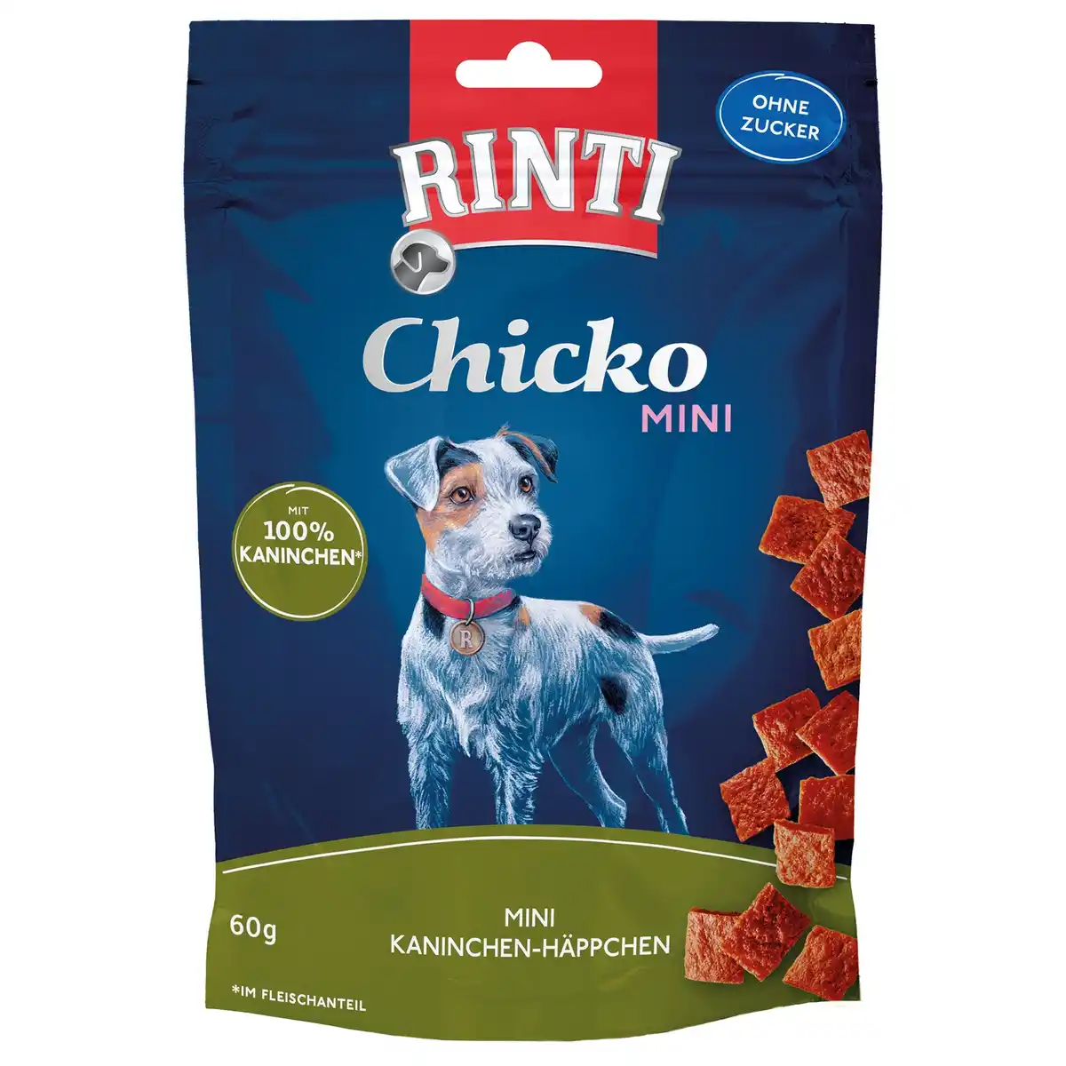 Bild 1 von RINTI Hundesnack »Chicko Mini«, Kaninchen-Häppchen, 60g