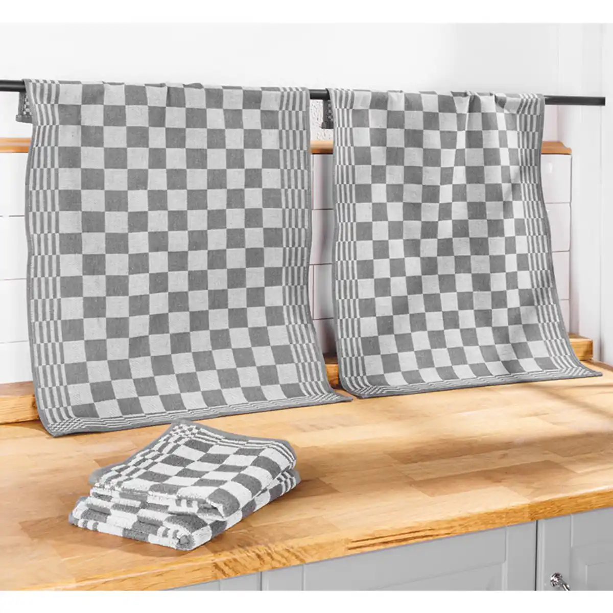 Bild 1 von Casa Royale Jacquard Geschirrtuch 2er-Set oder Frottiertuch 2er-Set