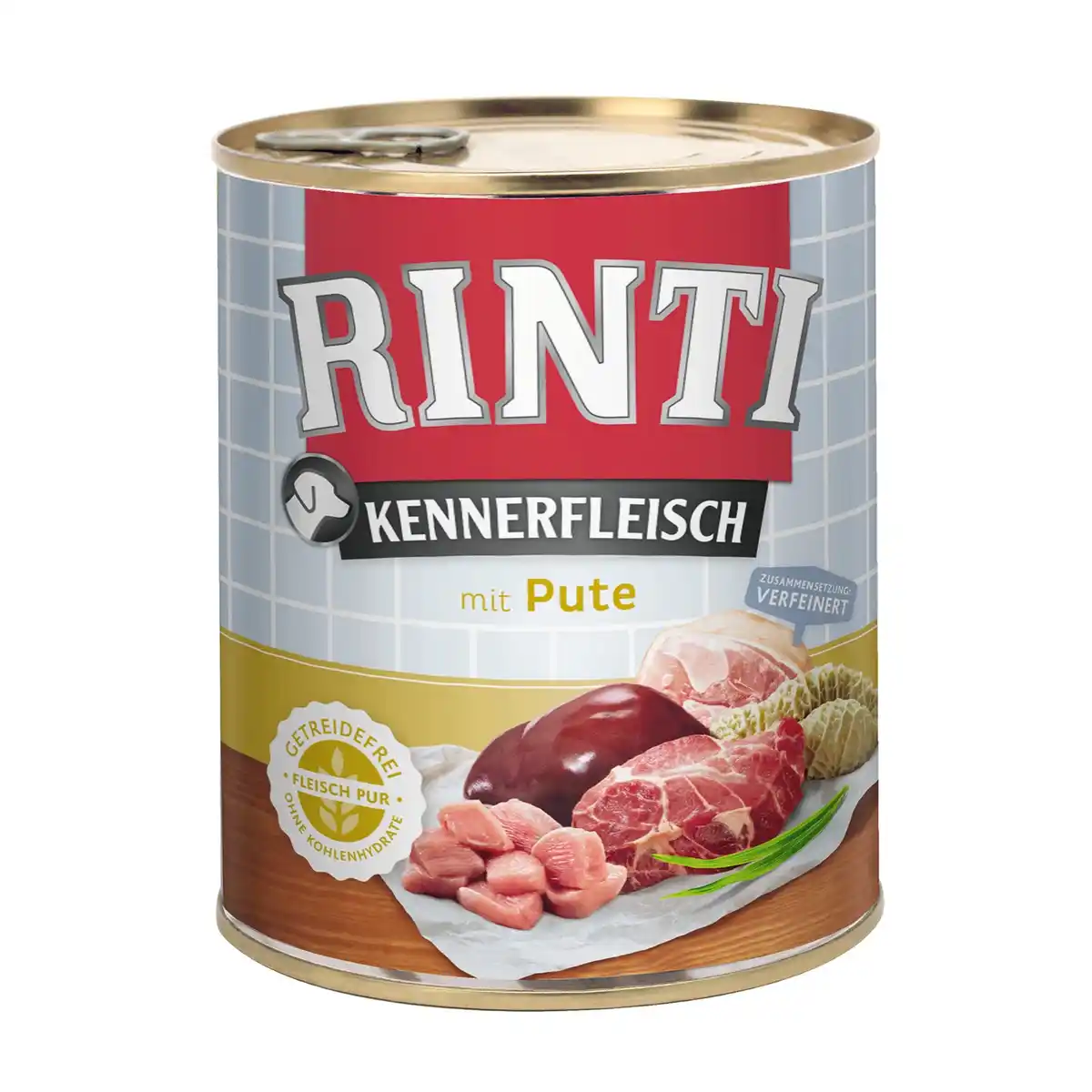 Bild 1 von RINTI Hunde-Nassfutter »Kennerfleisch«, Pute, 1 Dose